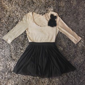 Forever 21 Black and White Striped Dress